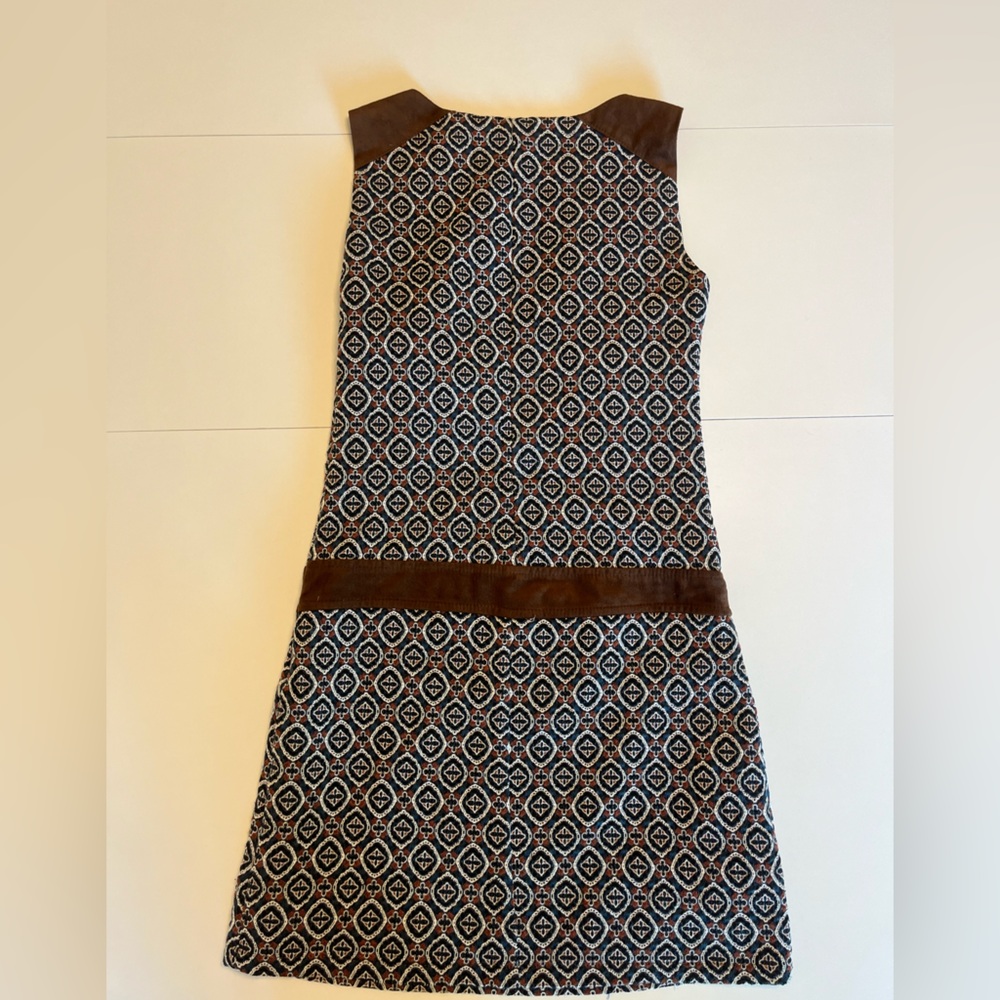 XS 36 Retro Style Brown Suede Mini Dress from Spain’s Corte Inglés